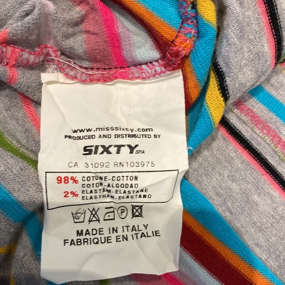 MISS SIXTY Deep V-neck Crop Halter Tie Up Top Medium Britney Spears - Picture 8 of 9